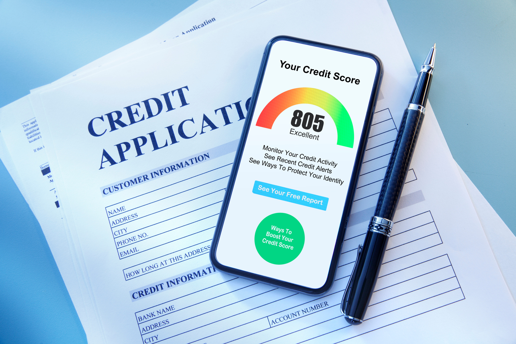 Credit Application And Credit Score
